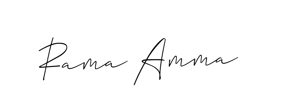 Also You can easily find your signature by using the search form. We will create Rama Amma name handwritten signature images for you free of cost using Allison_Script sign style. Rama Amma signature style 2 images and pictures png
