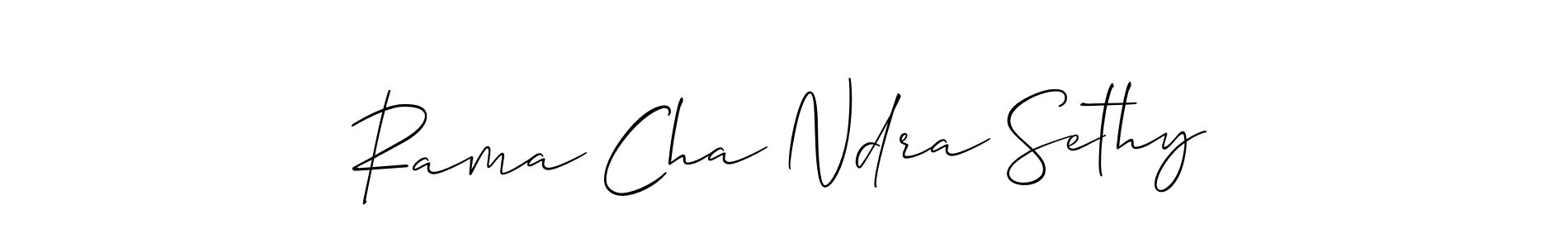 Make a short Rama Cha Ndra Sethy signature style. Manage your documents anywhere anytime using Allison_Script. Create and add eSignatures, submit forms, share and send files easily. Rama Cha Ndra Sethy signature style 2 images and pictures png
