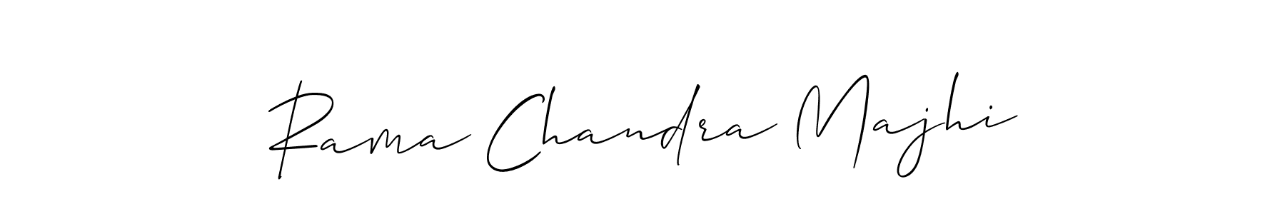 How to make Rama Chandra Majhi name signature. Use Allison_Script style for creating short signs online. This is the latest handwritten sign. Rama Chandra Majhi signature style 2 images and pictures png