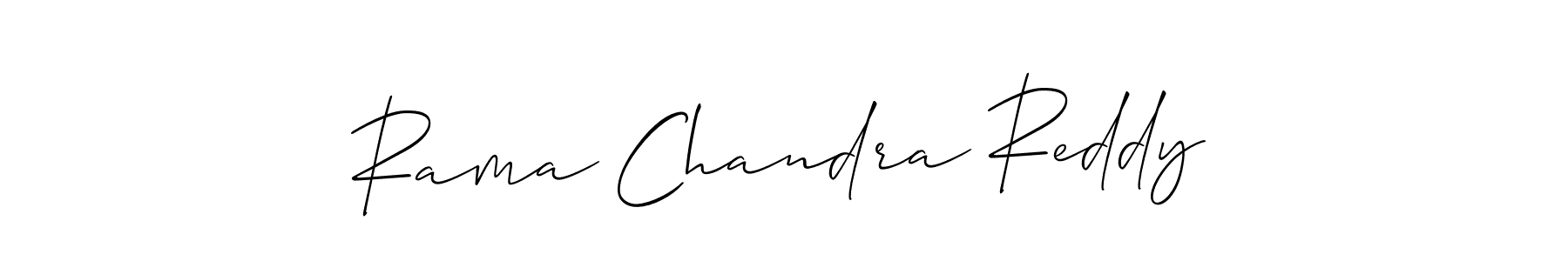 Also we have Rama Chandra Reddy name is the best signature style. Create professional handwritten signature collection using Allison_Script autograph style. Rama Chandra Reddy signature style 2 images and pictures png