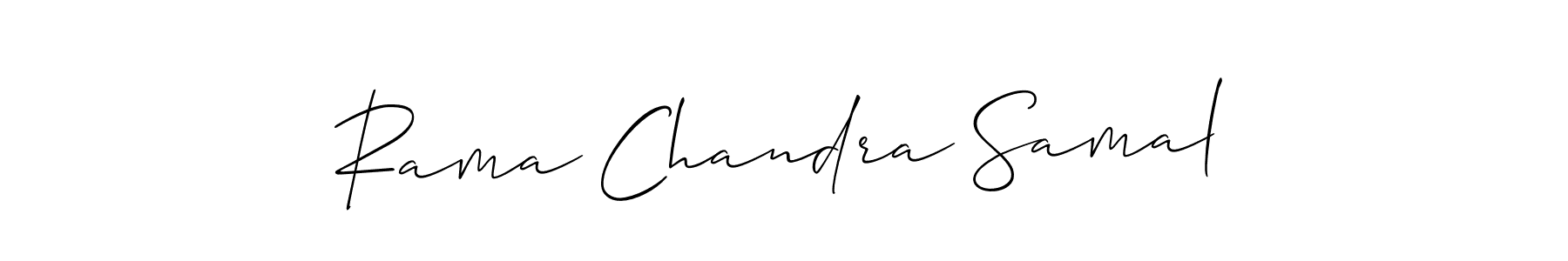 Use a signature maker to create a handwritten signature online. With this signature software, you can design (Allison_Script) your own signature for name Rama Chandra Samal. Rama Chandra Samal signature style 2 images and pictures png