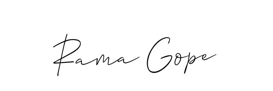 How to make Rama Gope name signature. Use Allison_Script style for creating short signs online. This is the latest handwritten sign. Rama Gope signature style 2 images and pictures png