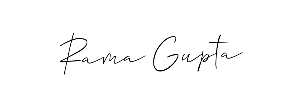 Also You can easily find your signature by using the search form. We will create Rama Gupta name handwritten signature images for you free of cost using Allison_Script sign style. Rama Gupta signature style 2 images and pictures png