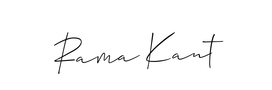 The best way (Allison_Script) to make a short signature is to pick only two or three words in your name. The name Rama Kant include a total of six letters. For converting this name. Rama Kant signature style 2 images and pictures png