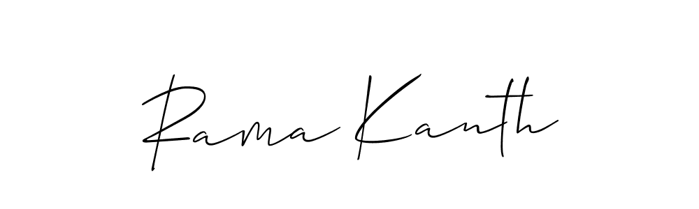 Also we have Rama Kanth name is the best signature style. Create professional handwritten signature collection using Allison_Script autograph style. Rama Kanth signature style 2 images and pictures png