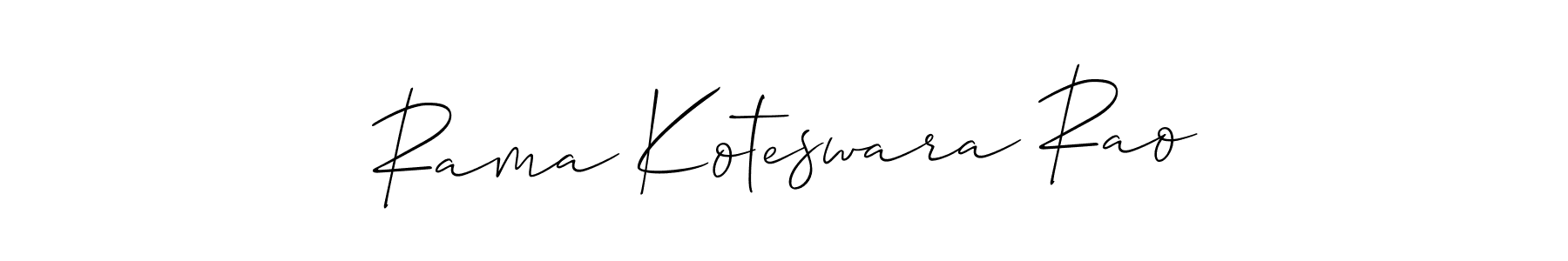 Also we have Rama Koteswara Rao name is the best signature style. Create professional handwritten signature collection using Allison_Script autograph style. Rama Koteswara Rao signature style 2 images and pictures png