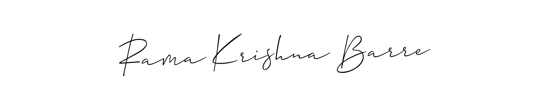 Design your own signature with our free online signature maker. With this signature software, you can create a handwritten (Allison_Script) signature for name Rama Krishna Barre. Rama Krishna Barre signature style 2 images and pictures png