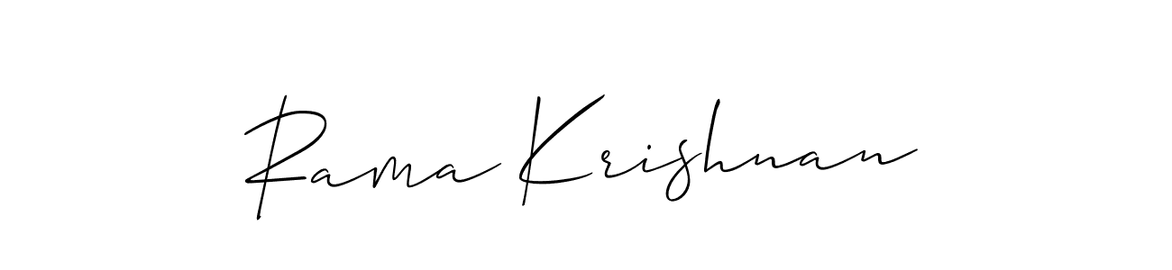 Rama Krishnan stylish signature style. Best Handwritten Sign (Allison_Script) for my name. Handwritten Signature Collection Ideas for my name Rama Krishnan. Rama Krishnan signature style 2 images and pictures png