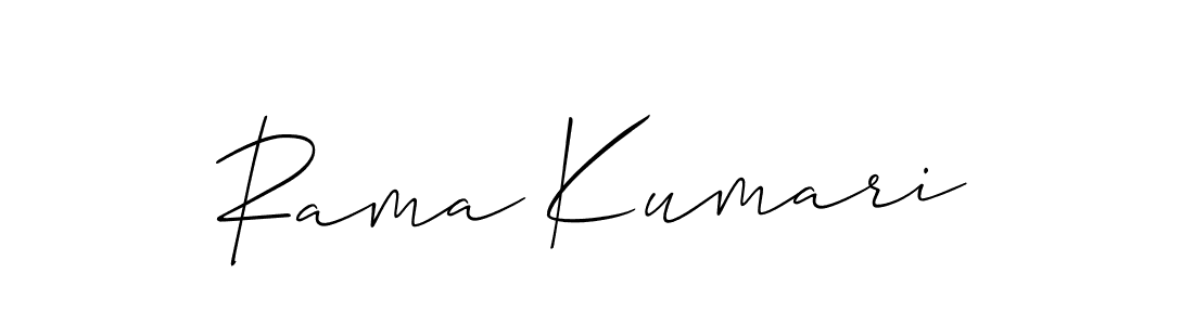 It looks lik you need a new signature style for name Rama Kumari. Design unique handwritten (Allison_Script) signature with our free signature maker in just a few clicks. Rama Kumari signature style 2 images and pictures png