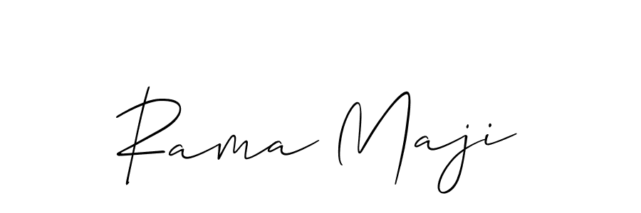 Use a signature maker to create a handwritten signature online. With this signature software, you can design (Allison_Script) your own signature for name Rama Maji. Rama Maji signature style 2 images and pictures png