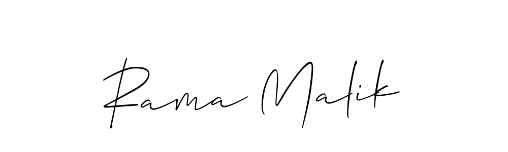 Design your own signature with our free online signature maker. With this signature software, you can create a handwritten (Allison_Script) signature for name Rama Malik. Rama Malik signature style 2 images and pictures png