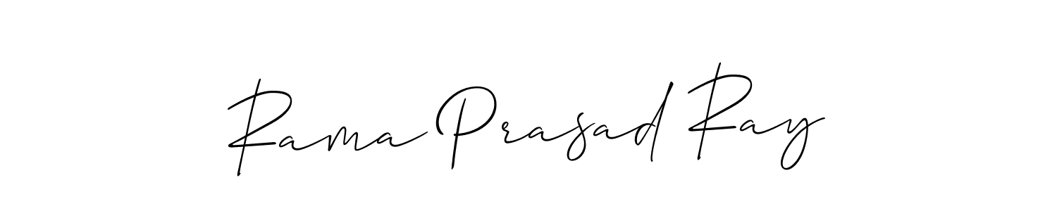 You should practise on your own different ways (Allison_Script) to write your name (Rama Prasad Ray) in signature. don't let someone else do it for you. Rama Prasad Ray signature style 2 images and pictures png