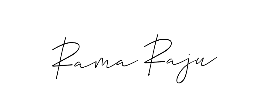 Design your own signature with our free online signature maker. With this signature software, you can create a handwritten (Allison_Script) signature for name Rama Raju. Rama Raju signature style 2 images and pictures png