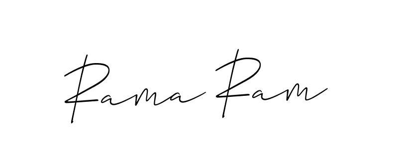 Similarly Allison_Script is the best handwritten signature design. Signature creator online .You can use it as an online autograph creator for name Rama Ram. Rama Ram signature style 2 images and pictures png