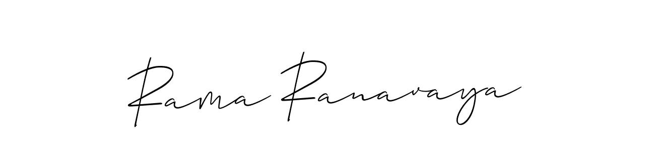 It looks lik you need a new signature style for name Rama Ranavaya. Design unique handwritten (Allison_Script) signature with our free signature maker in just a few clicks. Rama Ranavaya signature style 2 images and pictures png