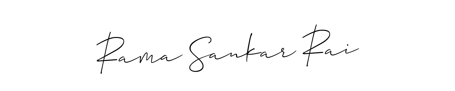 It looks lik you need a new signature style for name Rama Sankar Rai. Design unique handwritten (Allison_Script) signature with our free signature maker in just a few clicks. Rama Sankar Rai signature style 2 images and pictures png
