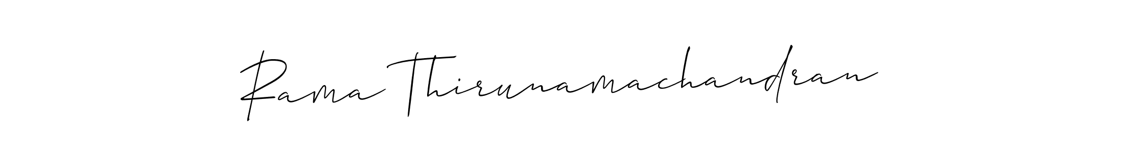 The best way (Allison_Script) to make a short signature is to pick only two or three words in your name. The name Rama Thirunamachandran include a total of six letters. For converting this name. Rama Thirunamachandran signature style 2 images and pictures png