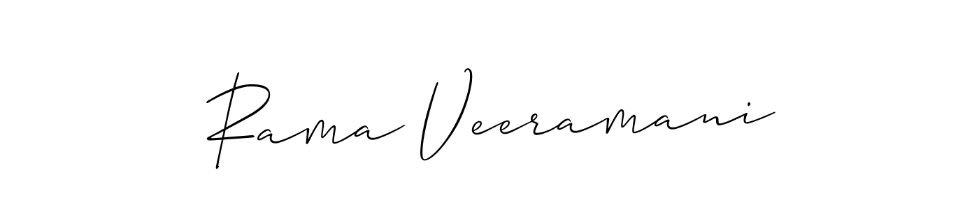 It looks lik you need a new signature style for name Rama Veeramani. Design unique handwritten (Allison_Script) signature with our free signature maker in just a few clicks. Rama Veeramani signature style 2 images and pictures png