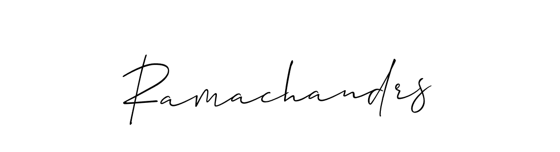 It looks lik you need a new signature style for name Ramachandrs. Design unique handwritten (Allison_Script) signature with our free signature maker in just a few clicks. Ramachandrs signature style 2 images and pictures png