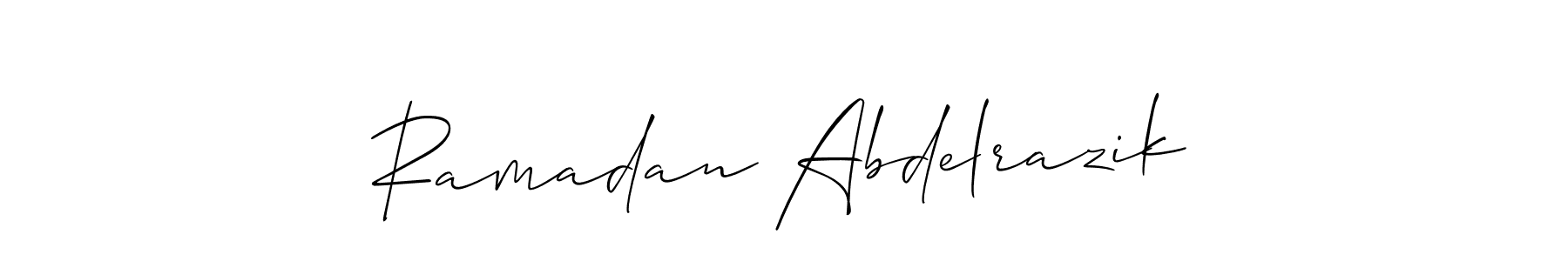 You can use this online signature creator to create a handwritten signature for the name Ramadan Abdelrazik. This is the best online autograph maker. Ramadan Abdelrazik signature style 2 images and pictures png