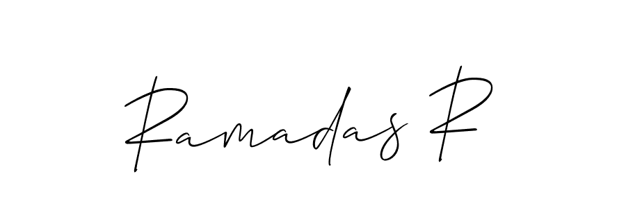 Ramadas R stylish signature style. Best Handwritten Sign (Allison_Script) for my name. Handwritten Signature Collection Ideas for my name Ramadas R. Ramadas R signature style 2 images and pictures png