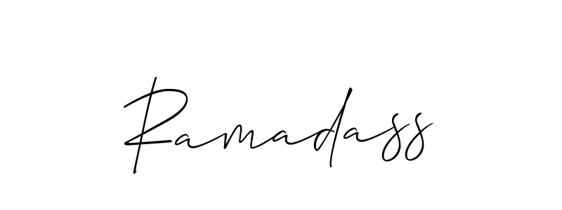 You can use this online signature creator to create a handwritten signature for the name Ramadass. This is the best online autograph maker. Ramadass signature style 2 images and pictures png
