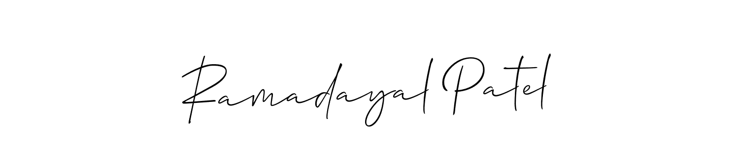 Check out images of Autograph of Ramadayal Patel name. Actor Ramadayal Patel Signature Style. Allison_Script is a professional sign style online. Ramadayal Patel signature style 2 images and pictures png