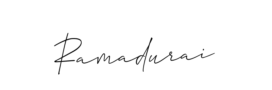 How to make Ramadurai name signature. Use Allison_Script style for creating short signs online. This is the latest handwritten sign. Ramadurai signature style 2 images and pictures png