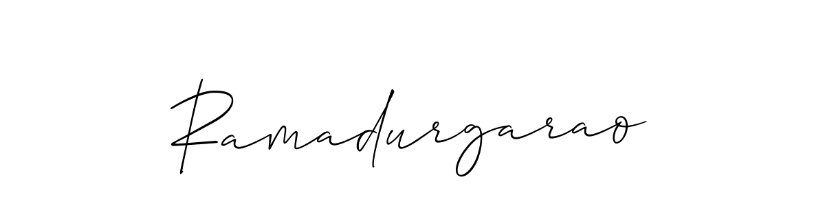 Ramadurgarao stylish signature style. Best Handwritten Sign (Allison_Script) for my name. Handwritten Signature Collection Ideas for my name Ramadurgarao. Ramadurgarao signature style 2 images and pictures png