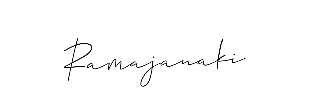 How to Draw Ramajanaki signature style? Allison_Script is a latest design signature styles for name Ramajanaki. Ramajanaki signature style 2 images and pictures png