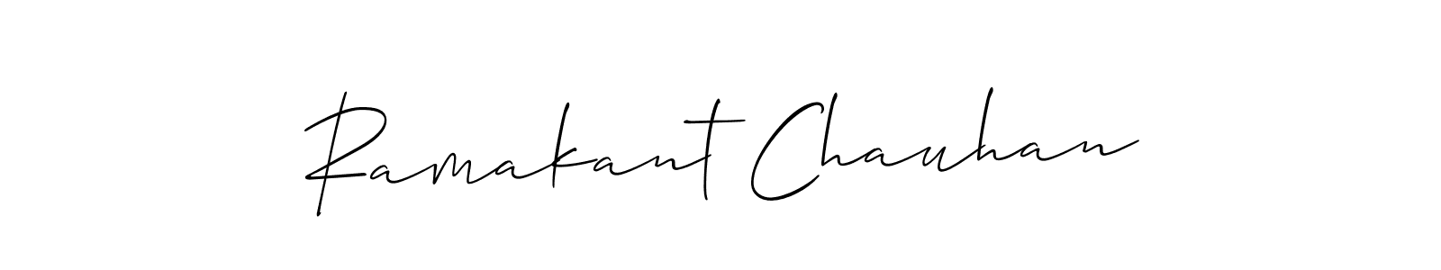 Make a short Ramakant Chauhan signature style. Manage your documents anywhere anytime using Allison_Script. Create and add eSignatures, submit forms, share and send files easily. Ramakant Chauhan signature style 2 images and pictures png