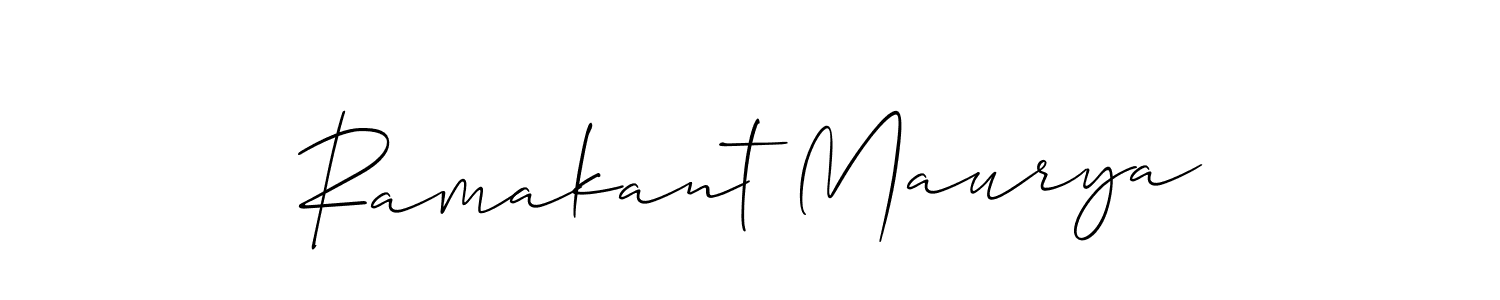 Similarly Allison_Script is the best handwritten signature design. Signature creator online .You can use it as an online autograph creator for name Ramakant Maurya. Ramakant Maurya signature style 2 images and pictures png