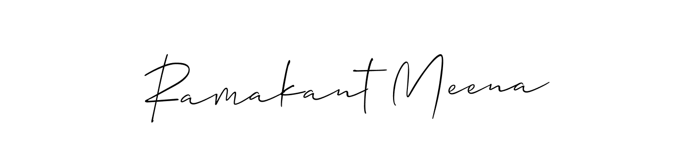 Also You can easily find your signature by using the search form. We will create Ramakant Meena name handwritten signature images for you free of cost using Allison_Script sign style. Ramakant Meena signature style 2 images and pictures png