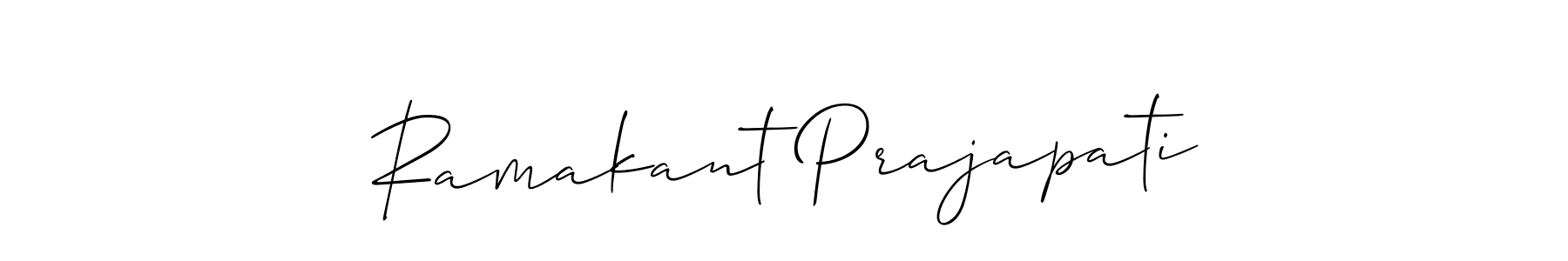 How to make Ramakant Prajapati signature? Allison_Script is a professional autograph style. Create handwritten signature for Ramakant Prajapati name. Ramakant Prajapati signature style 2 images and pictures png