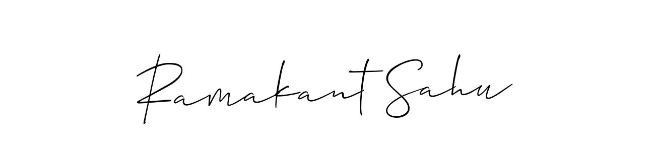 How to make Ramakant Sahu name signature. Use Allison_Script style for creating short signs online. This is the latest handwritten sign. Ramakant Sahu signature style 2 images and pictures png