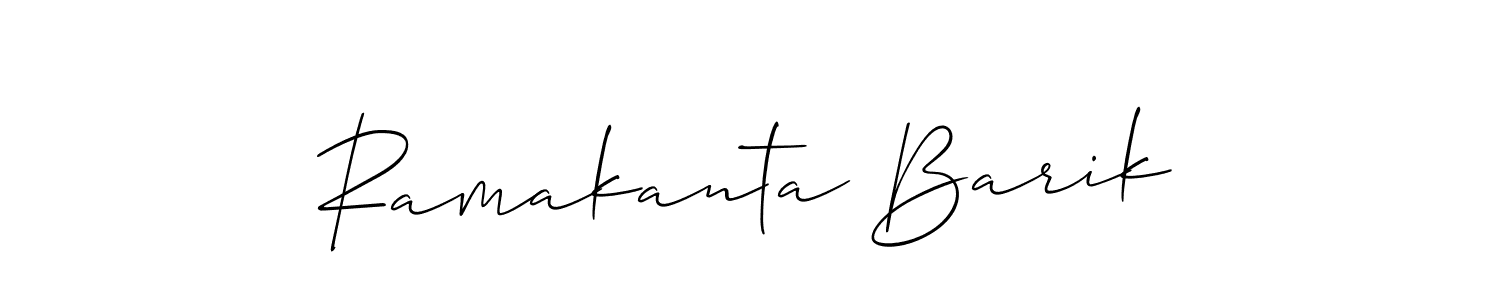 How to make Ramakanta Barik signature? Allison_Script is a professional autograph style. Create handwritten signature for Ramakanta Barik name. Ramakanta Barik signature style 2 images and pictures png