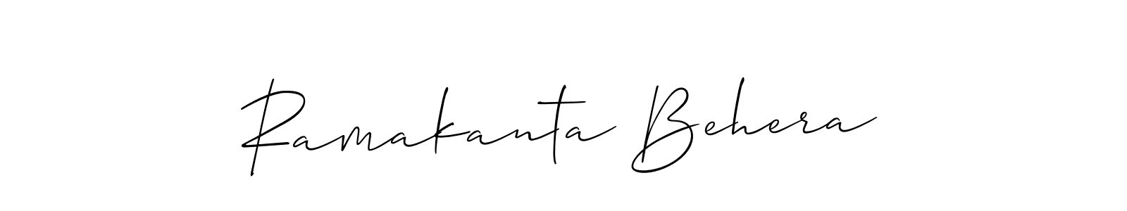 How to make Ramakanta Behera name signature. Use Allison_Script style for creating short signs online. This is the latest handwritten sign. Ramakanta Behera signature style 2 images and pictures png