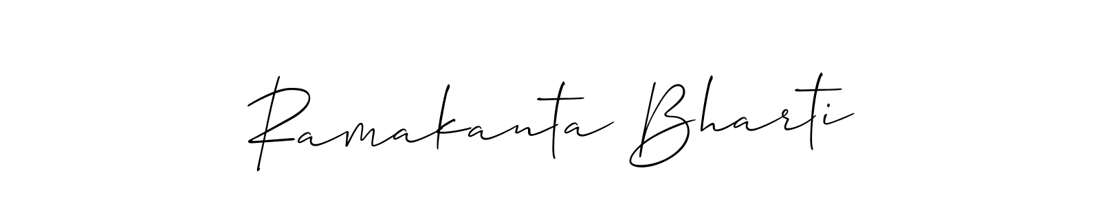 Similarly Allison_Script is the best handwritten signature design. Signature creator online .You can use it as an online autograph creator for name Ramakanta Bharti. Ramakanta Bharti signature style 2 images and pictures png