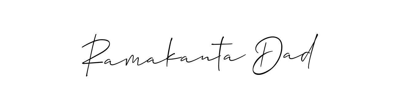 This is the best signature style for the Ramakanta Dad name. Also you like these signature font (Allison_Script). Mix name signature. Ramakanta Dad signature style 2 images and pictures png