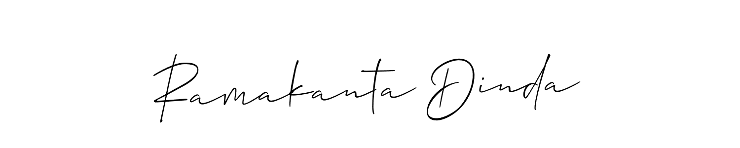 You should practise on your own different ways (Allison_Script) to write your name (Ramakanta Dinda) in signature. don't let someone else do it for you. Ramakanta Dinda signature style 2 images and pictures png