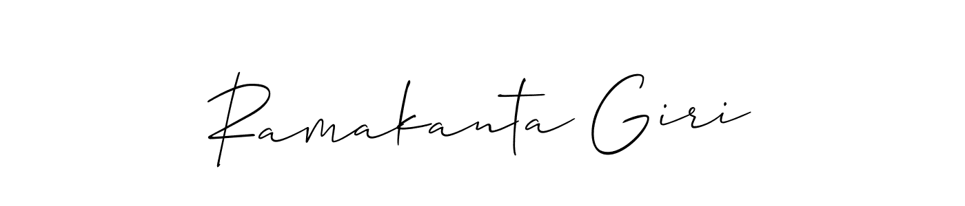 Use a signature maker to create a handwritten signature online. With this signature software, you can design (Allison_Script) your own signature for name Ramakanta Giri. Ramakanta Giri signature style 2 images and pictures png