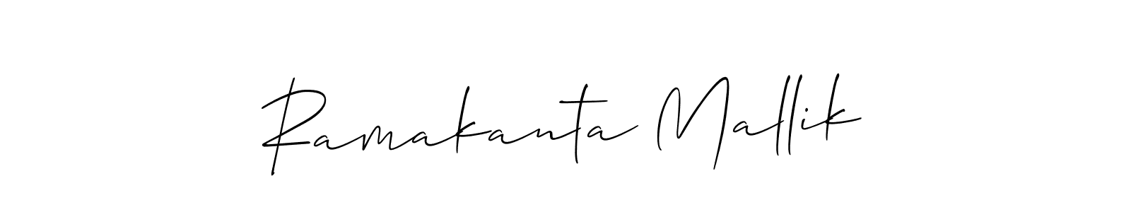 if you are searching for the best signature style for your name Ramakanta Mallik. so please give up your signature search. here we have designed multiple signature styles  using Allison_Script. Ramakanta Mallik signature style 2 images and pictures png