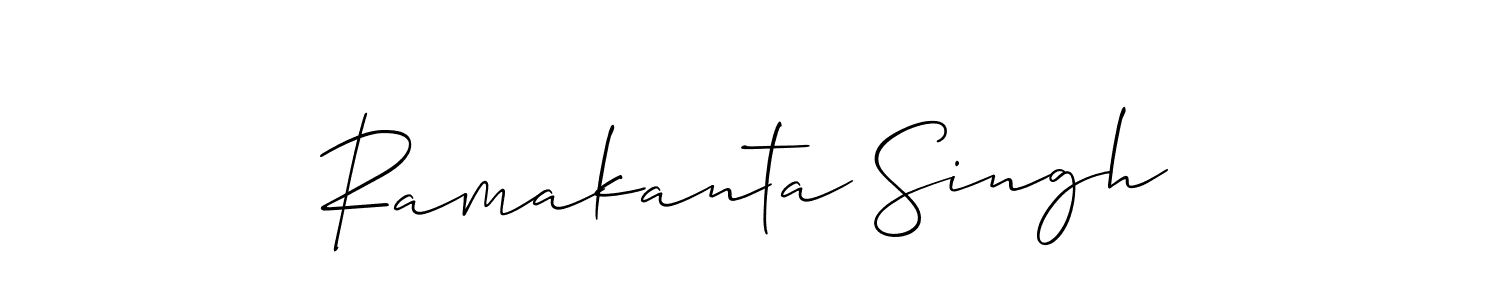 This is the best signature style for the Ramakanta Singh name. Also you like these signature font (Allison_Script). Mix name signature. Ramakanta Singh signature style 2 images and pictures png