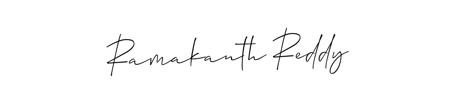 Create a beautiful signature design for name Ramakanth Reddy. With this signature (Allison_Script) fonts, you can make a handwritten signature for free. Ramakanth Reddy signature style 2 images and pictures png