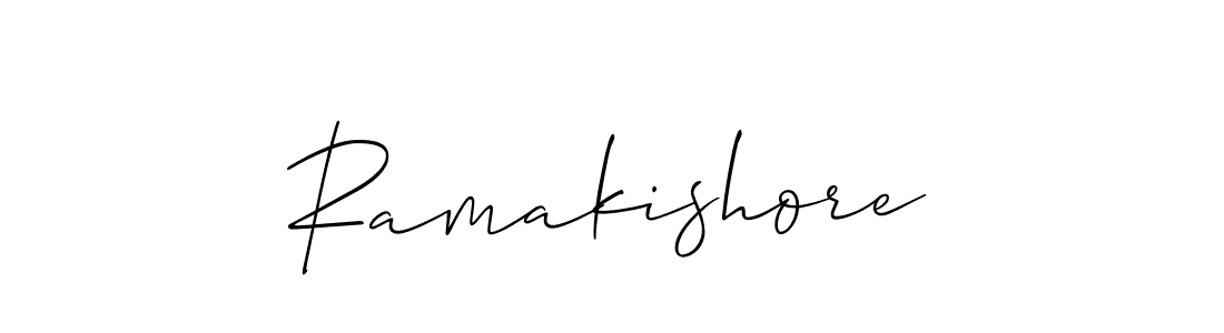 Ramakishore stylish signature style. Best Handwritten Sign (Allison_Script) for my name. Handwritten Signature Collection Ideas for my name Ramakishore. Ramakishore signature style 2 images and pictures png