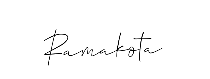 This is the best signature style for the Ramakota name. Also you like these signature font (Allison_Script). Mix name signature. Ramakota signature style 2 images and pictures png