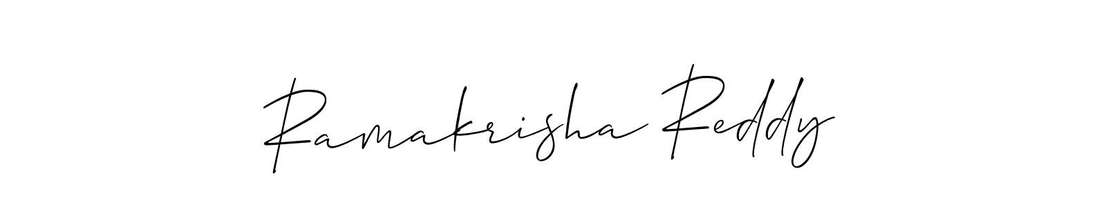 Also You can easily find your signature by using the search form. We will create Ramakrisha Reddy name handwritten signature images for you free of cost using Allison_Script sign style. Ramakrisha Reddy signature style 2 images and pictures png