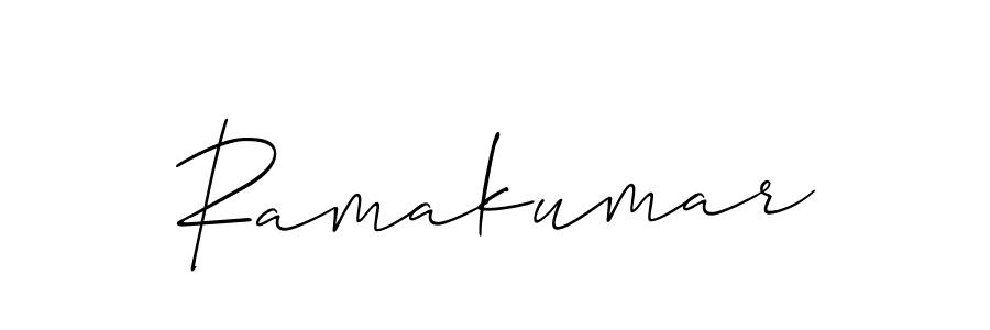 Design your own signature with our free online signature maker. With this signature software, you can create a handwritten (Allison_Script) signature for name Ramakumar. Ramakumar signature style 2 images and pictures png