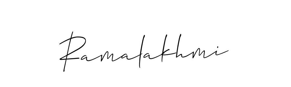 Create a beautiful signature design for name Ramalakhmi. With this signature (Allison_Script) fonts, you can make a handwritten signature for free. Ramalakhmi signature style 2 images and pictures png