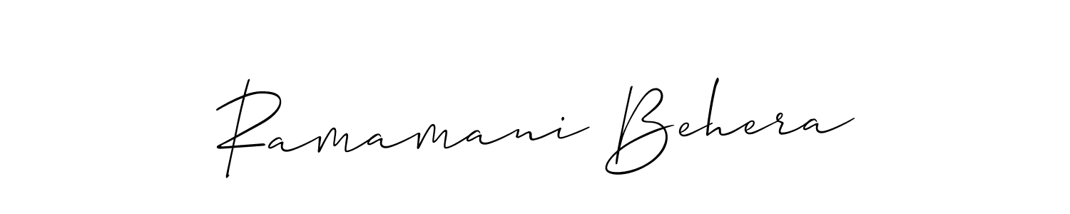 See photos of Ramamani Behera official signature by Spectra . Check more albums & portfolios. Read reviews & check more about Allison_Script font. Ramamani Behera signature style 2 images and pictures png